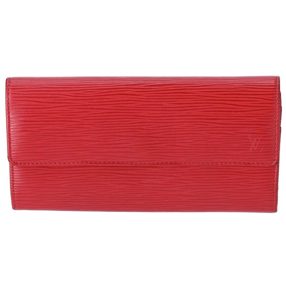 Louis Vuitton Sarah Epi Long Wallet M60316 Carmine Epi Leather - Picture 1 of 6